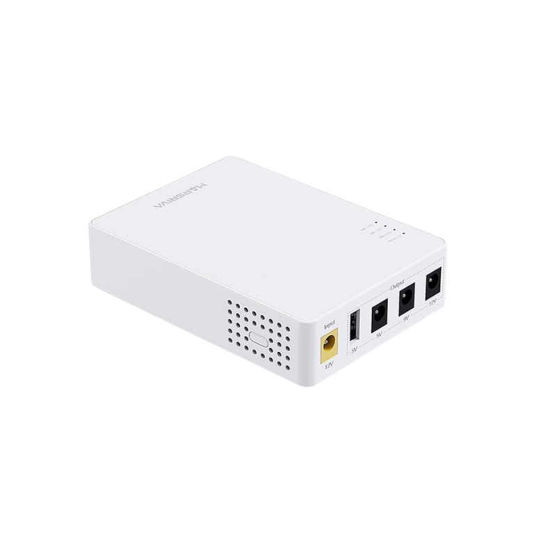 MARSRIVA KP3 10000mAh Smart Mini DC UPS 12V to 5V USB and 5V 9V 12V Adapter