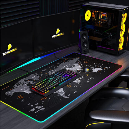 Titanwolf - XXXL RGB Gaming Mouse Mat
