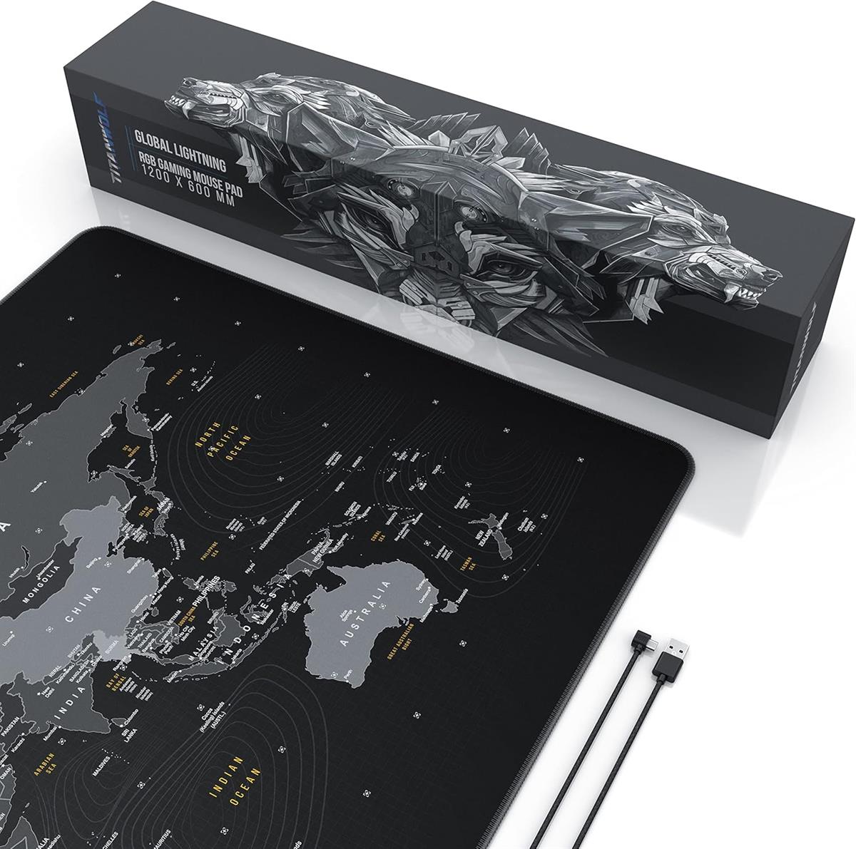 Titanwolf - XXXL RGB Gaming Mouse Mat